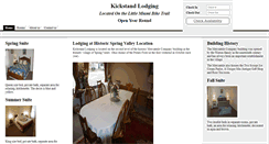 Desktop Screenshot of kickstandlodging.com